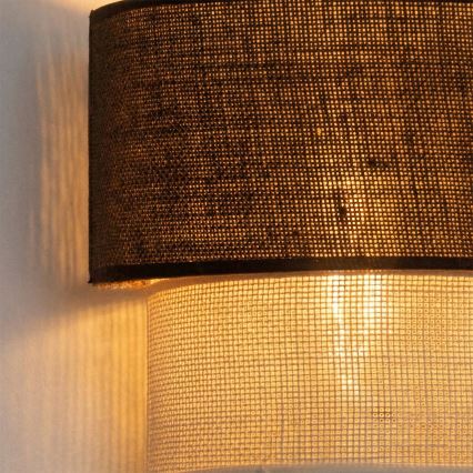 Brilagi - Aplica de perete LED BOHO ECO 1xE27/10W/230V maro/crem