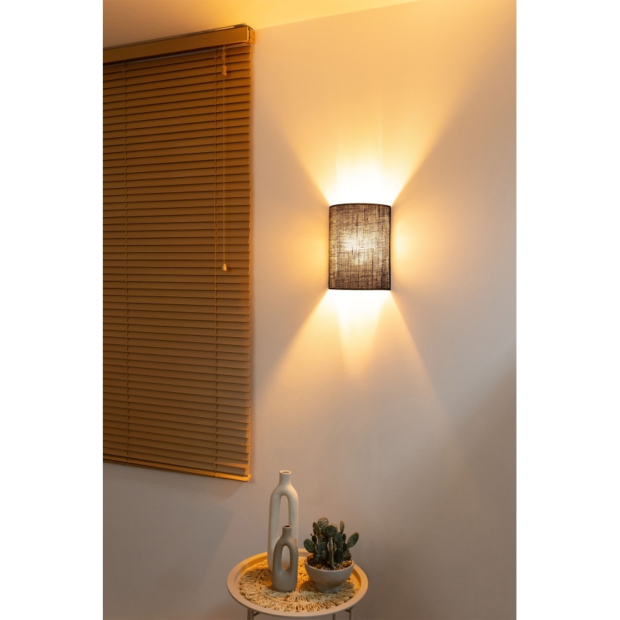 Brilagi - Aplică de perete LED BOHO STYLE 1xE27/15W/230V maro