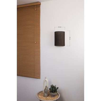 Brilagi - Aplică de perete LED BOHO STYLE 1xE27/15W/230V maro