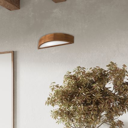 Brilagi - Aplică de perete LED CARVALHO 1xE27/15W/230V stejar/cireș