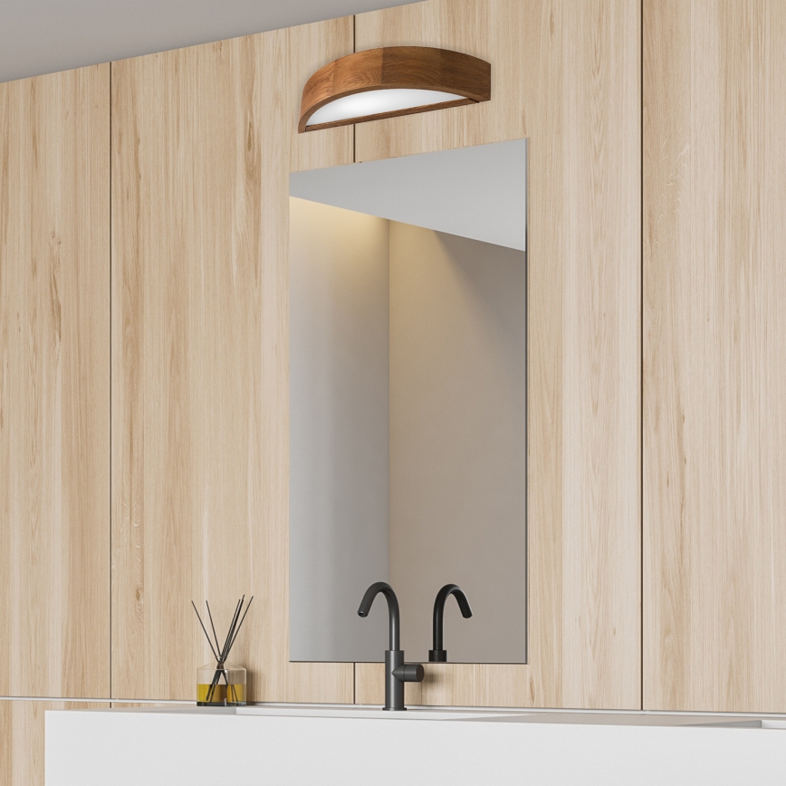 Brilagi - Aplică de perete LED CARVALHO 1xE27/15W/230V stejar/cireș