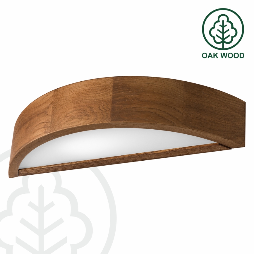 Brilagi - Aplică de perete LED CARVALHO 1xE27/15W/230V stejar/cireș