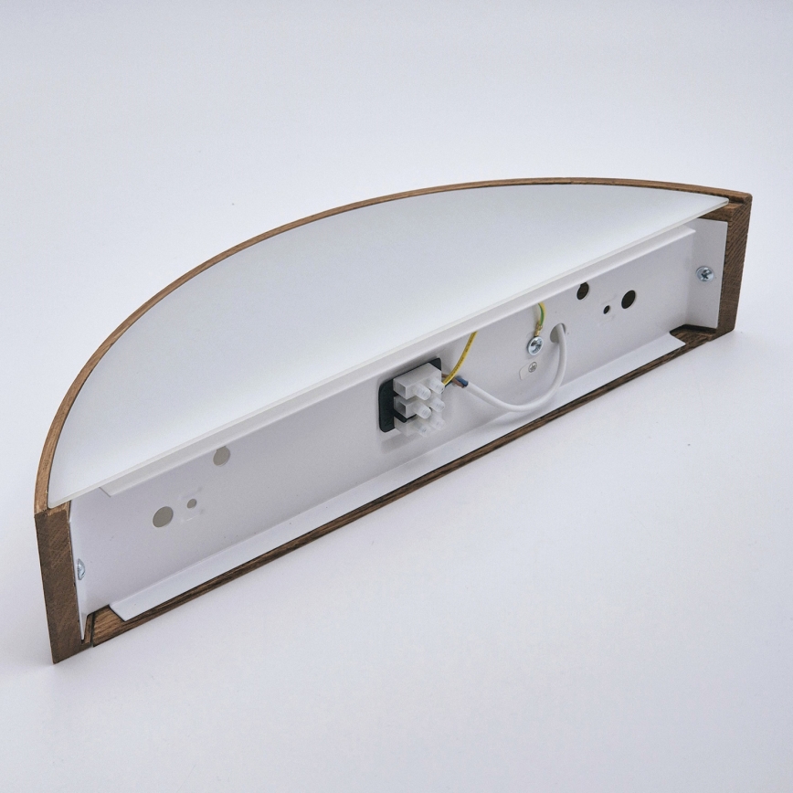 Brilagi - Aplică de perete LED CARVALHO 1xE27/15W/230V stejar/cireș