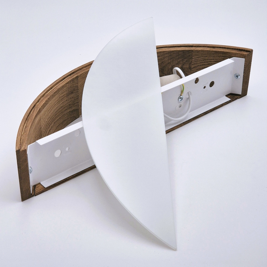 Brilagi - Aplică de perete LED CARVALHO 1xE27/15W/230V stejar/cireș