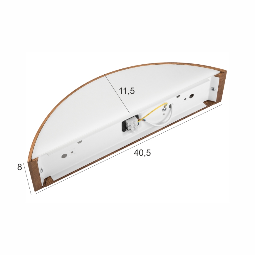 Brilagi - Aplică de perete LED CARVALHO 1xE27/15W/230V stejar/cireș