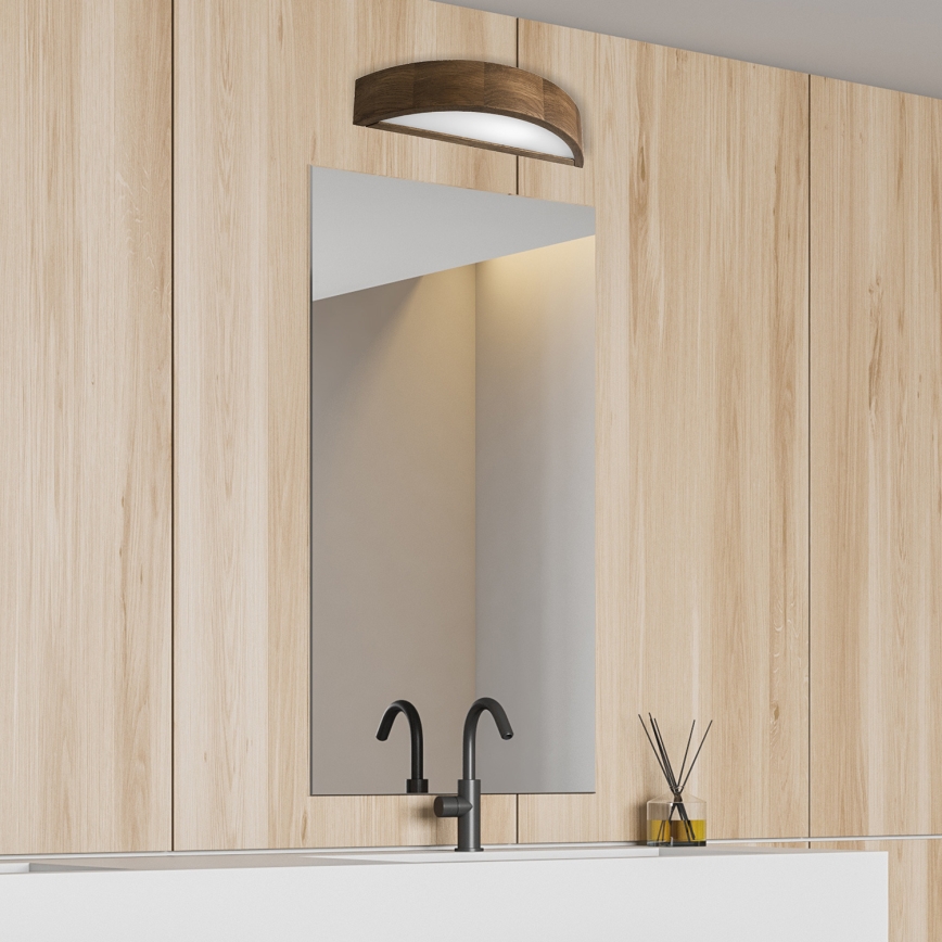 Brilagi - Aplica de perete LED CARVALHO 1xE27/15W/230V stejar-nuc