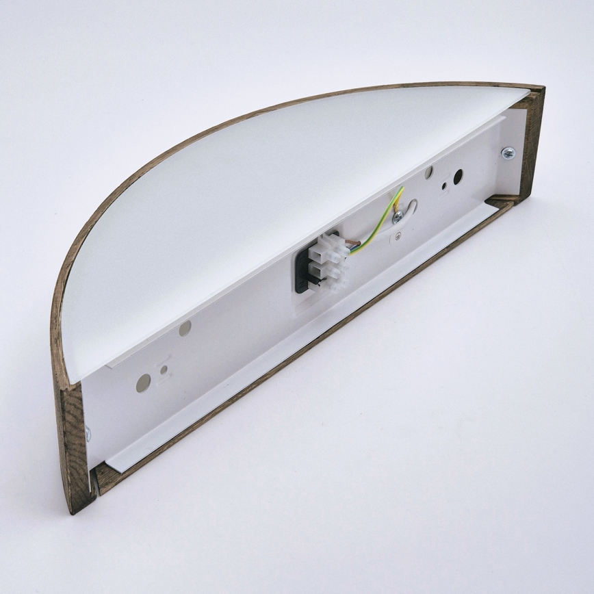 Brilagi - Aplica de perete LED CARVALHO 1xE27/15W/230V stejar-nuc