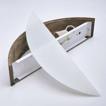 Brilagi - Aplica de perete LED CARVALHO 1xE27/15W/230V stejar-nuc