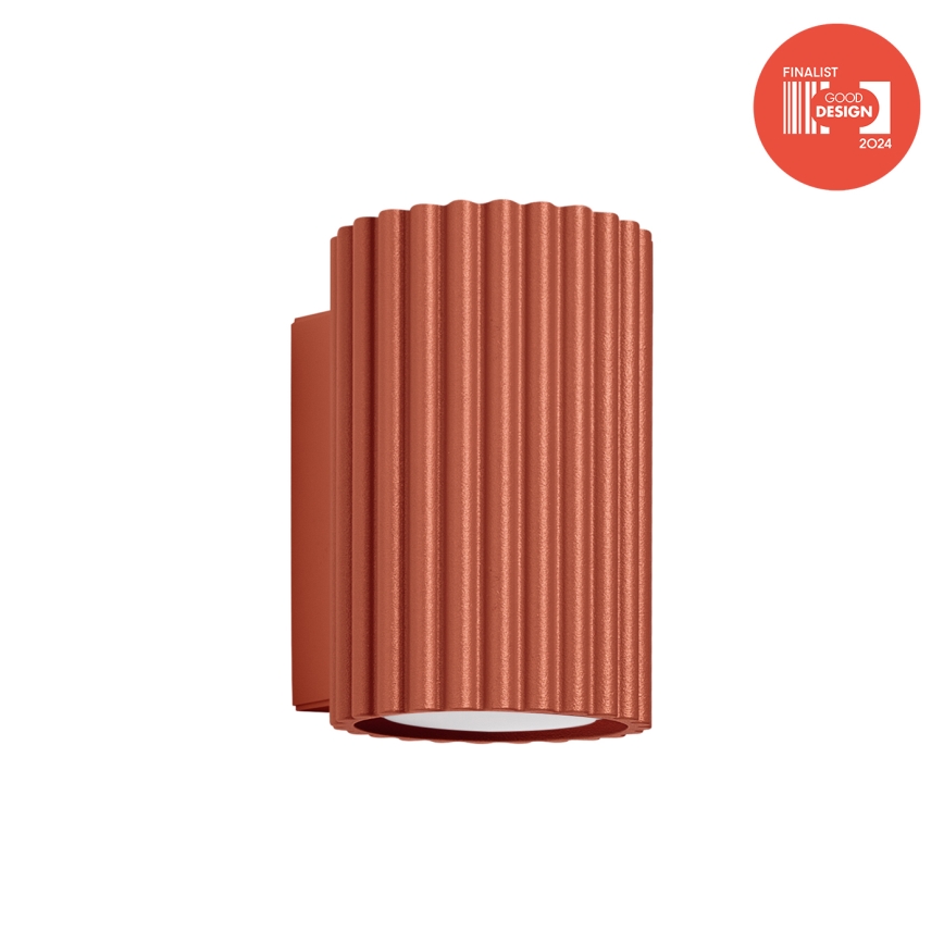 Brilagi - Aplică de perete LED CRESTO 1xGU10/10W/230V 10 cm roșu