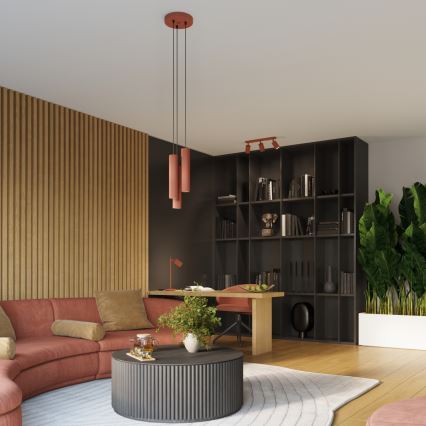 Brilagi - Aplică de perete LED CRESTO 1xGU10/10W/230V 10 cm roșu