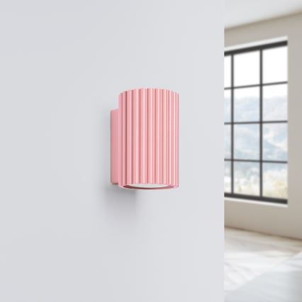 Brilagi - Aplica de perete LED CRESTO 1xGU10/10W/230V 10 cm roz