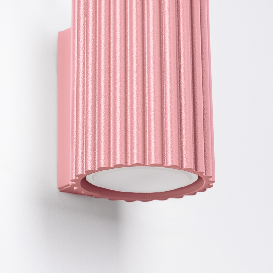 Brilagi - Aplica de perete LED CRESTO 1xGU10/10W/230V 10 cm roz