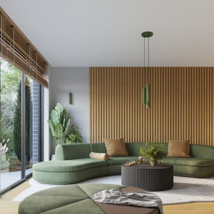 Brilagi - Aplica de perete LED CRESTO 1xGU10/10W/230V 10 cm verde