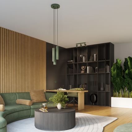 Brilagi - Aplica de perete LED CRESTO 1xGU10/10W/230V 10 cm verde