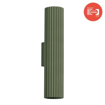 Brilagi - Aplica de perete LED CRESTO 2xGU10/10W/230V 30 cm verde