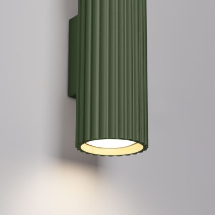 Brilagi - Aplica de perete LED CRESTO 2xGU10/10W/230V 30 cm verde