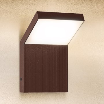 Brilagi - Aplica de perete LED de exterior RIANO LED/8W/230V maro IP65