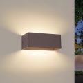 Brilagi - Aplică de perete LED DONNANI, 7W, 230V, 20 cm, maro, IP44
