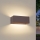 Brilagi - Aplică de perete LED DONNANI, 7W, 230V, 20 cm, maro, IP44