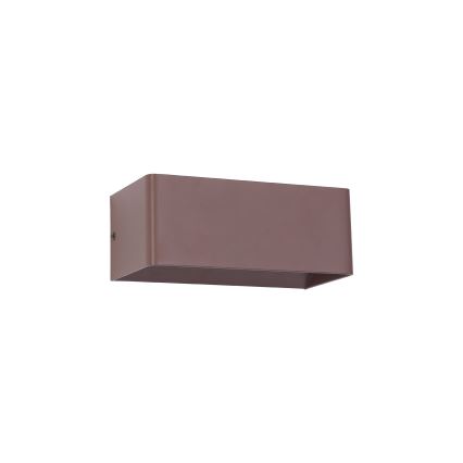 Brilagi - Aplică de perete LED DONNANI, 7W, 230V, 20 cm, maro, IP44