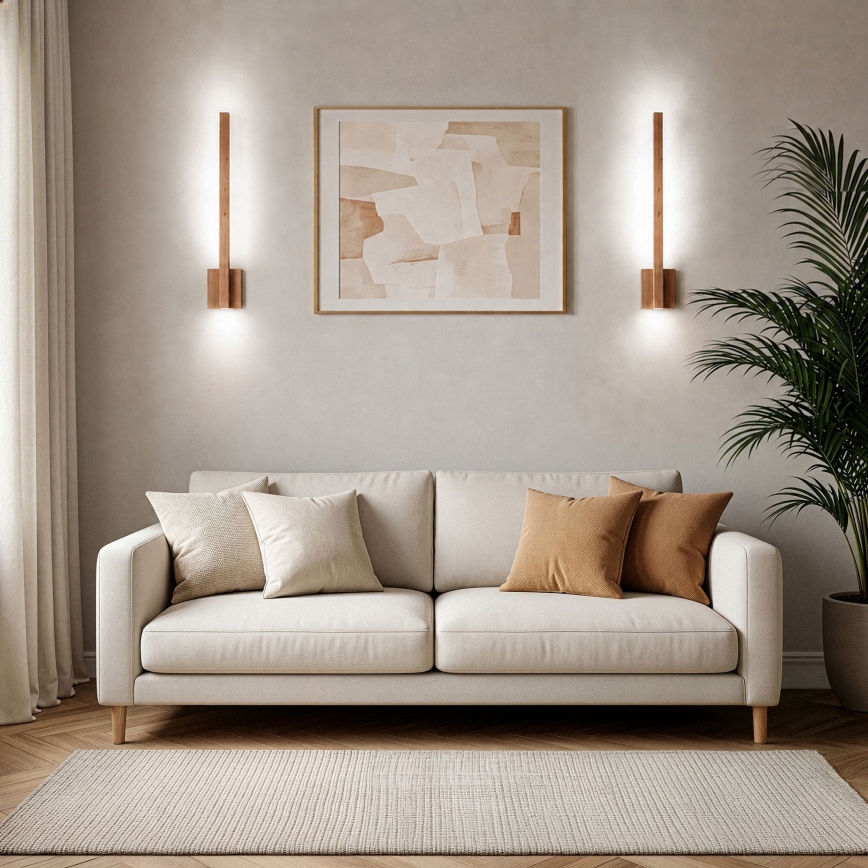 BRILAGI - Aplică de perete LED GARDALINE LED/90W/230V 100 cm stejar