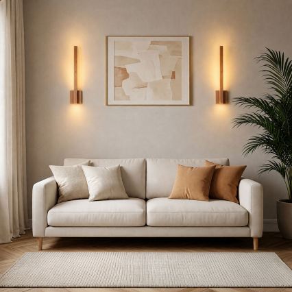 BRILAGI - Aplică de perete LED GARDALINE LED/90W/230V 60 cm stejar