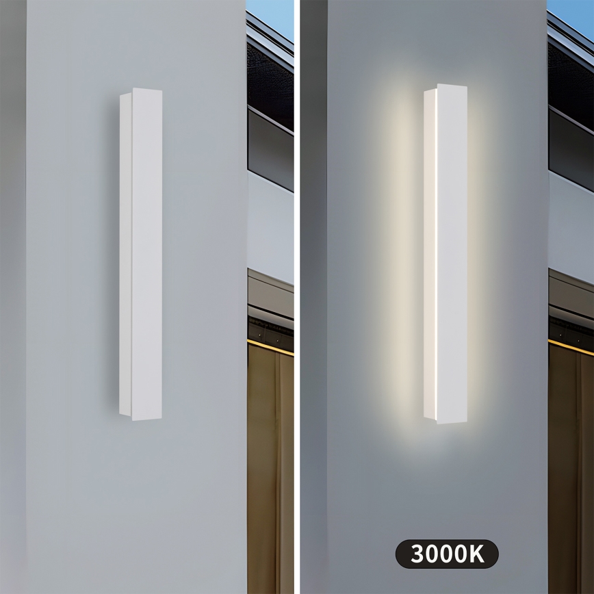 Brilagi - Aplică LED de perete pentru exterior LINEAR LED/12W/230V 3000K IP65 50 cm alb CRI 90