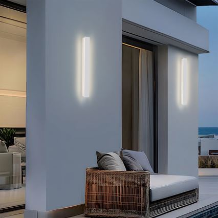 Brilagi - Aplică LED de perete pentru exterior LINEAR LED/12W/230V 3000K IP65 50 cm alb CRI 90