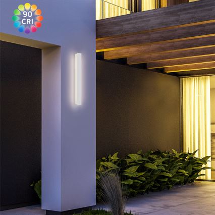 Brilagi - Aplică LED de perete pentru exterior LINEAR LED/12W/230V 3000K IP65 50 cm alb CRI 90