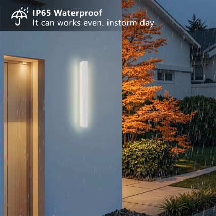 Brilagi - Aplică LED de perete pentru exterior LINEAR LED/12W/230V 3000K IP65 50 cm alb CRI 90