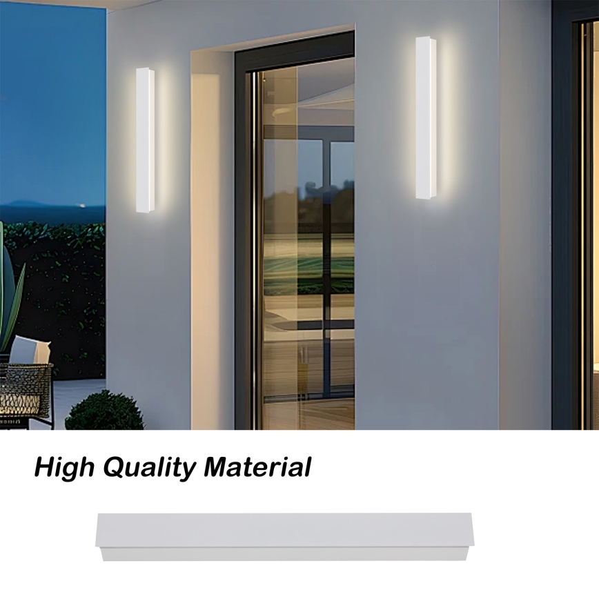 Brilagi - Aplică LED de perete pentru exterior LINEAR LED/12W/230V 3000K IP65 50 cm alb CRI 90