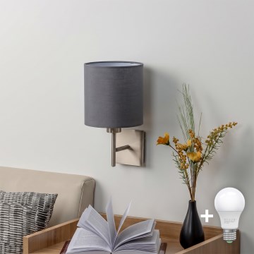 BRILAGI - aplică de perete LED NUBILA 1xE27/60W/230V crom mat/antracit
