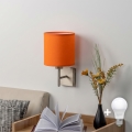 BRILAGI - Aplica de perete LED NUBILA 1xE27/60W/230V crom mat/portocaliu