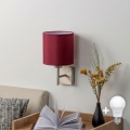BRILAGI - Aplica de perete LED NUBILA 1xE27/60W/230V crom mat/roșu pompeian