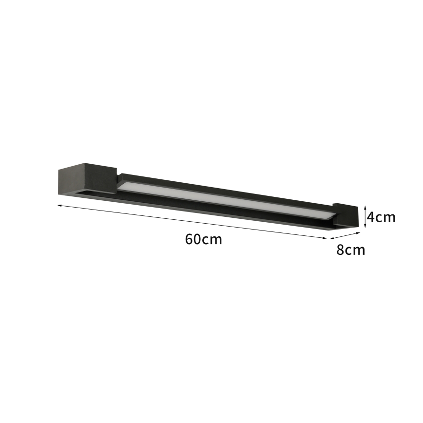 BRILAGI - LED aplică de exterior AQUA LINE LED/18W/230V 60 cm IP44 neagră CRI 90