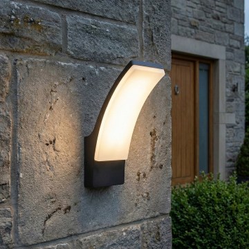 BRILAGI - Aplică de perete LED pentru exterior ARCELO LED/12W/230V IP65 neagră