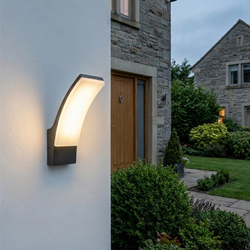 BRILAGI - Aplică de perete LED pentru exterior ARCELO LED/12W/230V IP65 neagră