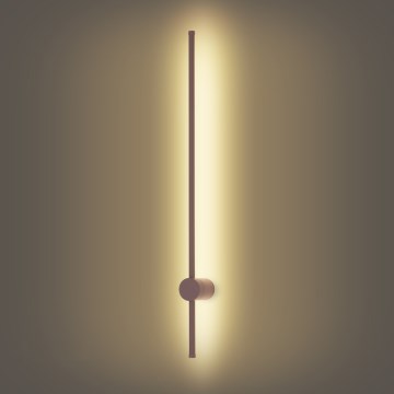 Brilagi - Aplică de perete LED pentru exterior AURA, 20 W, 230 V, 3000 K, IP54, 97 cm, maro, CRI 90