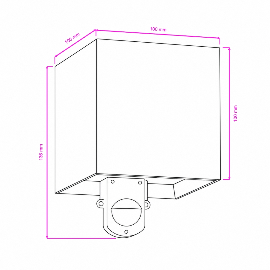 BRILAGI - Aplică de perete LED pentru exterior cu senzor CUBE LED/6W/230V gri IP65