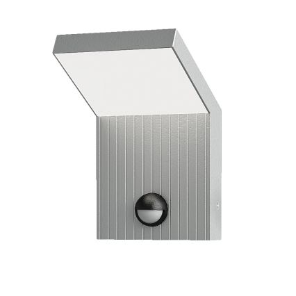 Brilagi - Aplica LED de exterior cu senzor RIANO, 8 W, 230 V, argintie, IP65
