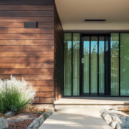 Brilagi - Aplică de perete LED pentru exterior DOUBLE CUBE LED/12W/230V antracit IP65