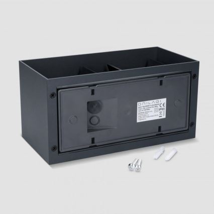 Brilagi - Aplică de perete LED pentru exterior DOUBLE CUBE LED/12W/230V antracit IP65