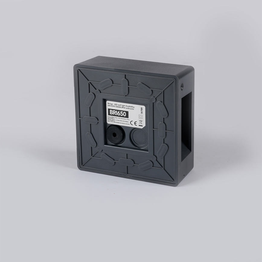 Brilagi - Aplică de perete LED pentru exterior DOUBLERAY LED/6W/230V antracit IP54
