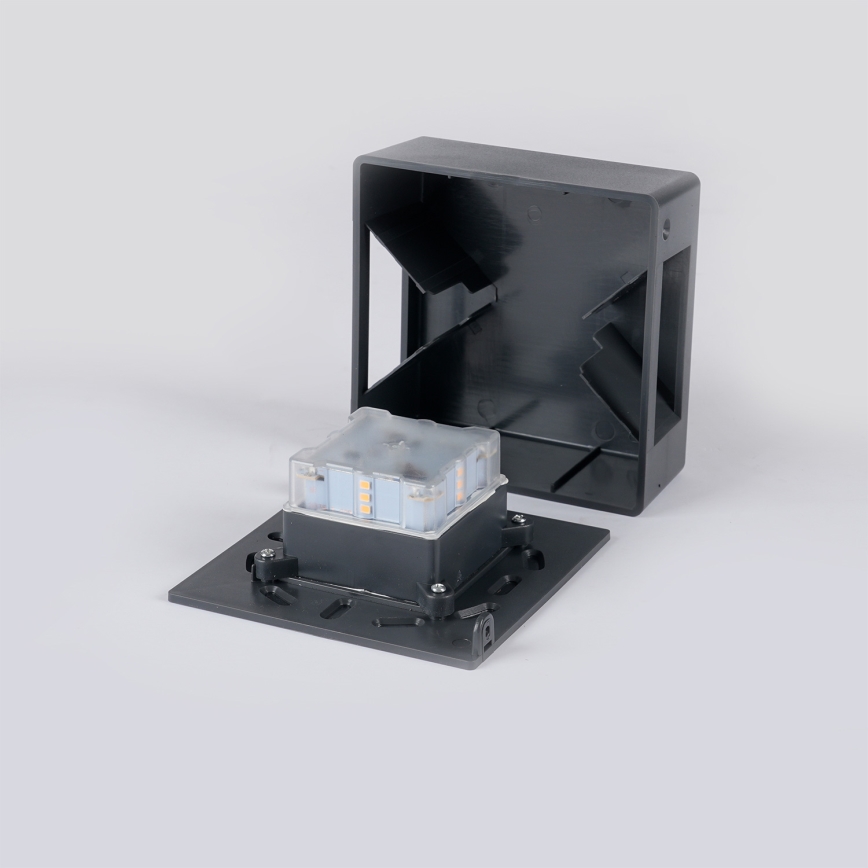 Brilagi - Aplică de perete LED pentru exterior DOUBLERAY LED/6W/230V antracit IP54