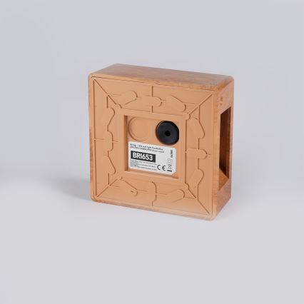 Brilagi - Aplica de perete LED pentru exterior DOUBLERAY LED/6W/230V cu decor din lemn IP54