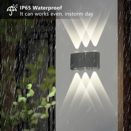 Brilagi - Aplica de perete LED pentru exterior FLAREBOX LED/6W/230V, antracit, IP65