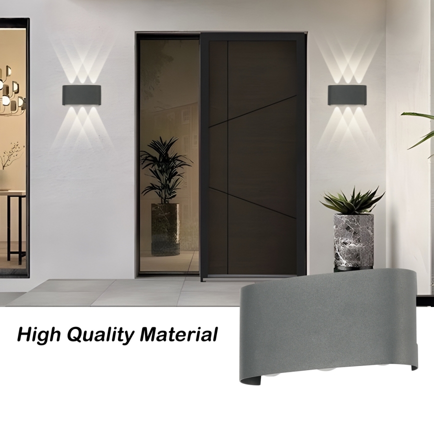 Brilagi - Aplica de perete LED pentru exterior FLAREBOX LED/6W/230V, antracit, IP65