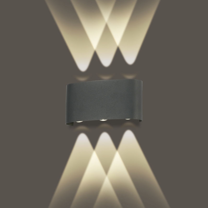 Brilagi - Aplica de perete LED pentru exterior FLAREBOX LED/6W/230V, antracit, IP65