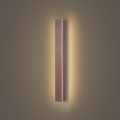 Brilagi - Aplica de perete LED pentru exterior LINEAR, 12W, 230V, 3000K, IP65, 50 cm, maro, CRI 90