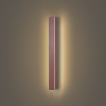 Brilagi - Aplica de perete LED pentru exterior LINEAR, 12W, 230V, 3000K, IP65, 50 cm, maro, CRI 90